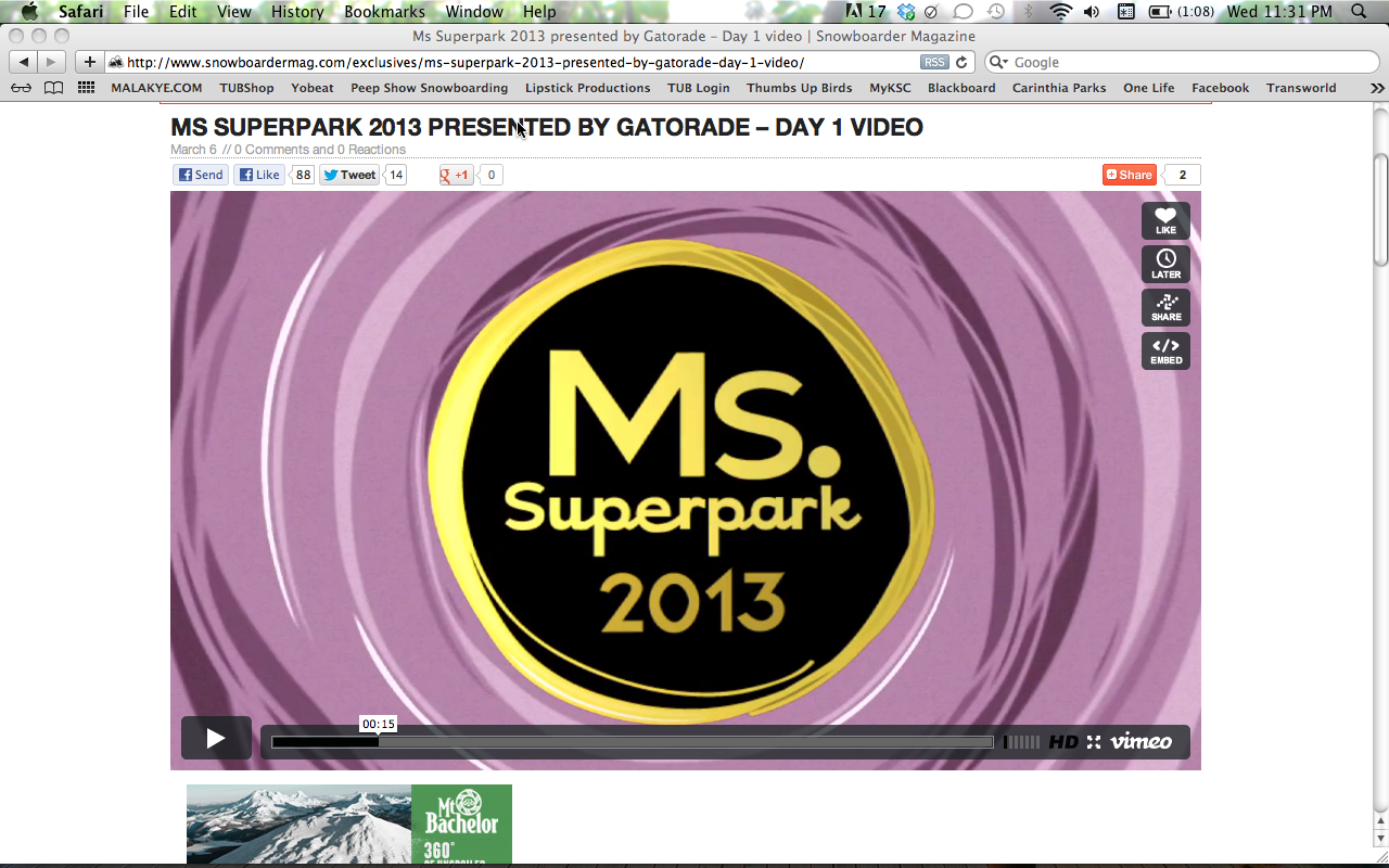 Ms. Superpark 2013 Day 1