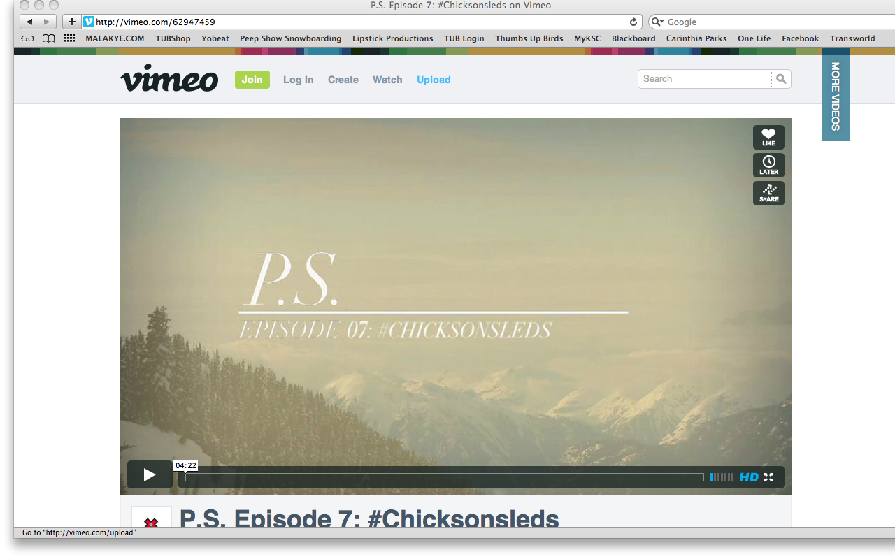P.S. Episode 7: Chicks on Sleds