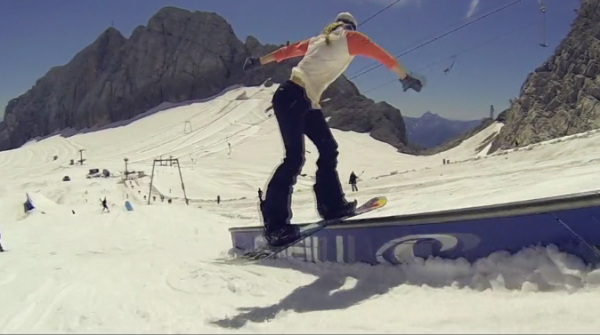 Anna Gasser and Clemens Millauer with some summer shred