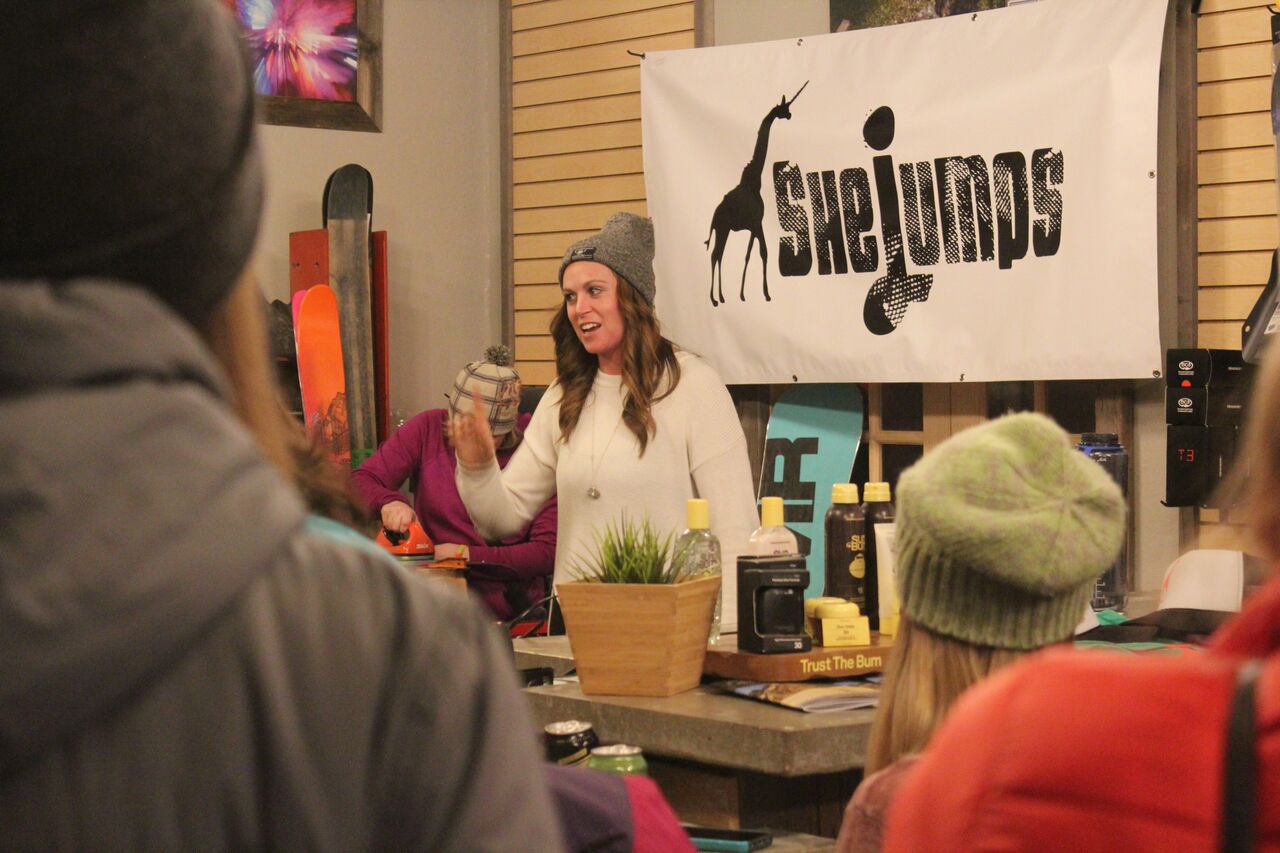 RMU ambassador, Morgan Dinsdale challenged the girls to stay energized before a backcountry trip. It's all about nutrition in the backcountry
