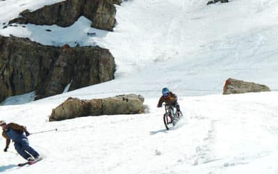 First Ever Mountain Bike Descent of Corbet’s Couloir